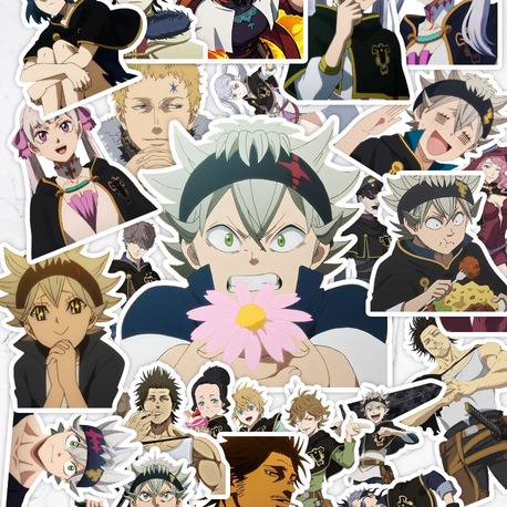 Black Clover Anime Sticker Paketi (25 Sticker)