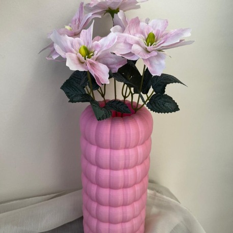 PEMBE STAR ÇİÇEKLİ PP PEMBE VAZO MODEL