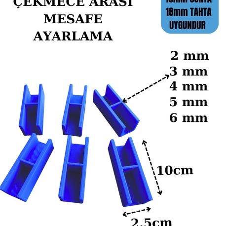 çekmece rafı arası takoz