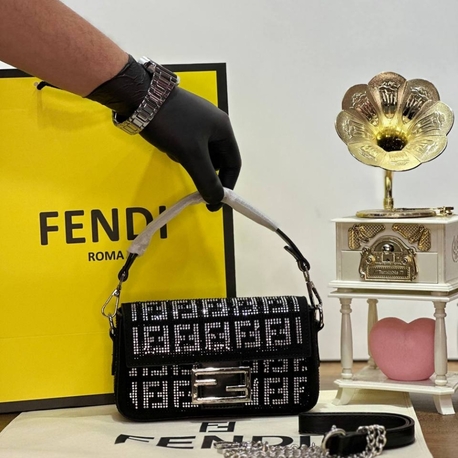 Fendi Baguette Mini Sequnis or Crystals bag✨