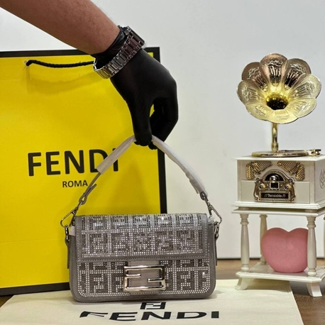 Fendi Baguette Mini Sequnis or Crystals bag✨