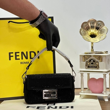 Fendi Baguette Mini Sequnis or Crystals bag✨