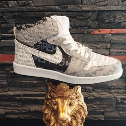 Jordan Heritage Black Grey Desenli