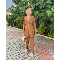 Kahve Kimono Takım