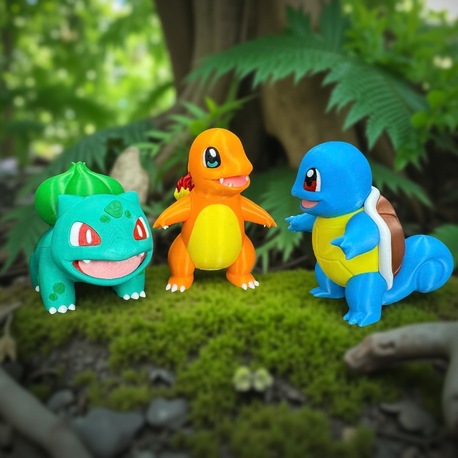 Pokemon Başlangıç Seti (Charmander,Squirtle ve Bulbasaur)