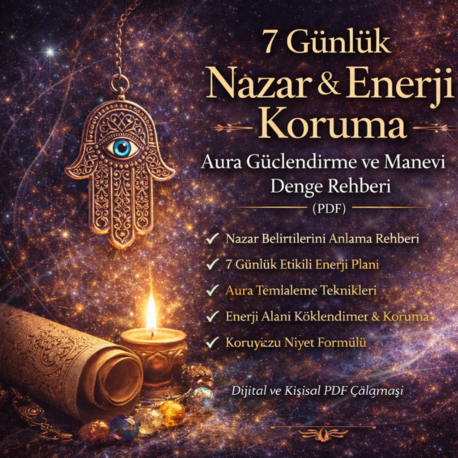 7 Günlük Nazar & Enerji Koruma Programı | Aura Güçlendirme ve Manevi Denge Rehberi (PDF)