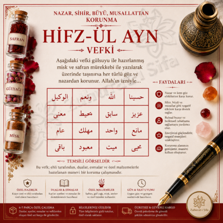 HİFZ-ÜL AYN VEFKİ – Nazar, Negatif Enerji ve Manevi Koruma Çalışması