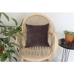 S004 KOYU FÜME 43*43 ÖLCÜLERDE ORJİNAL DOKUMA ŞONİL YASTIK KILIFI