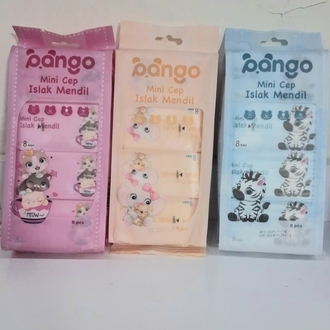 Bango Mini Cep Islak Mendil 3 PAKET 24 adet mendil