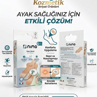 NİMO 6 LI 2 PAKET AYAK NASIR BANDI.