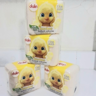 Dalin Bebek Sabunu 3lü 4ADET Paket, Yumuşak ve Güvenli sabun