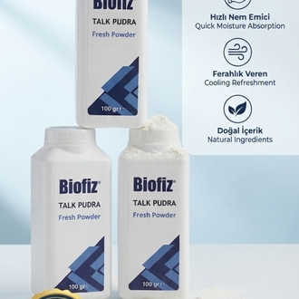 Biofiz 3ADET Talk Pudrası Ferah ve Hafif Bakım 100 gr