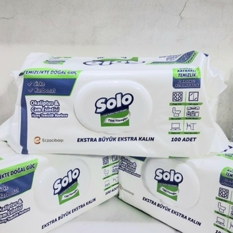 Solo Ekstra Kalın Islak HAVLU 3 paket