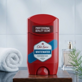 Old Spice Whitewater deodorant stick,