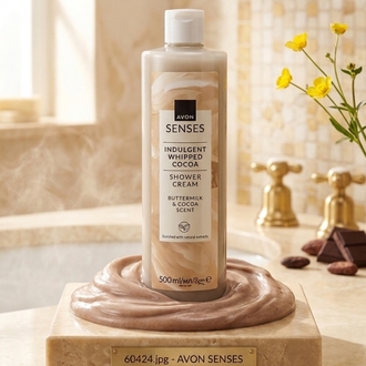 Avon Senses Indulgent Whipped Cocoa duş kremi, 500 ml’lik