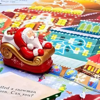 Usborne Santa's Christmas Journey With Wind-up Sleigh