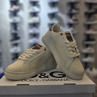 D&G Krem Kahve Spor Ayakkabı 20284