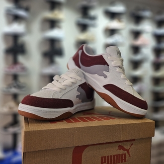 Bordo Beyaz Puma Spor Ayakkabı