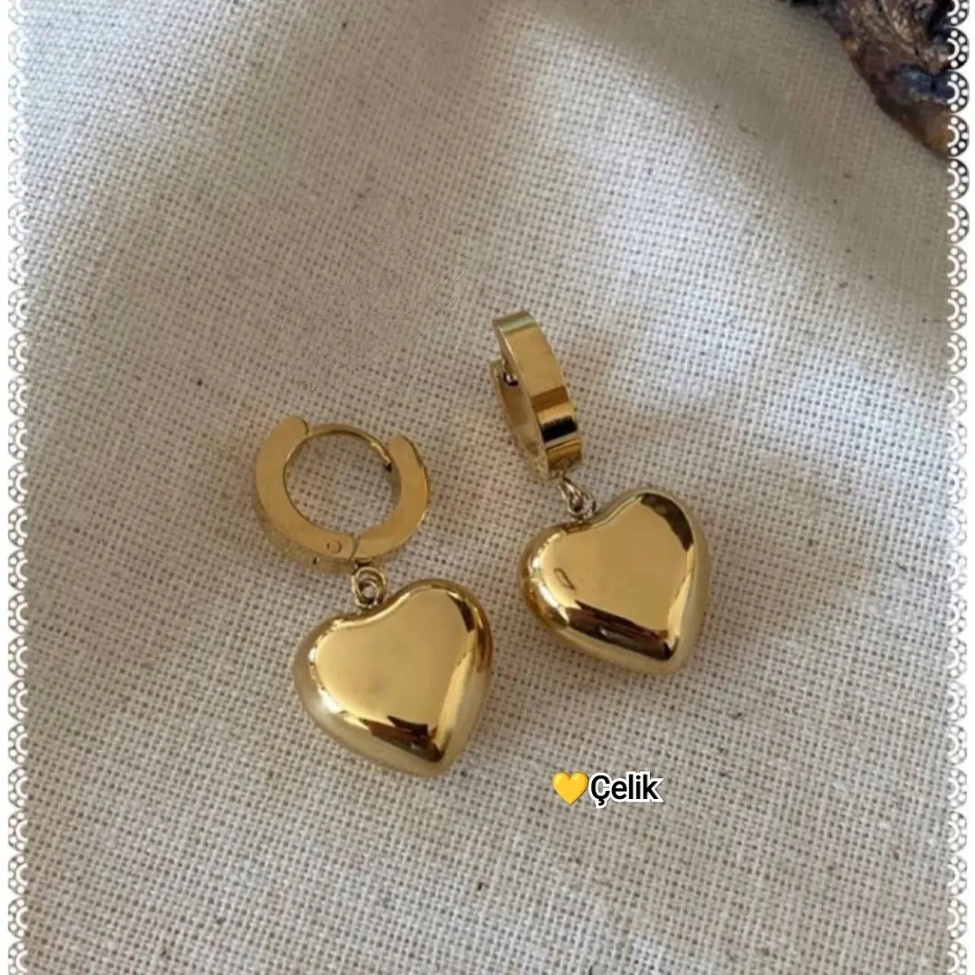 ÇELİK BOMBELİ KALP MODEL KÜPE