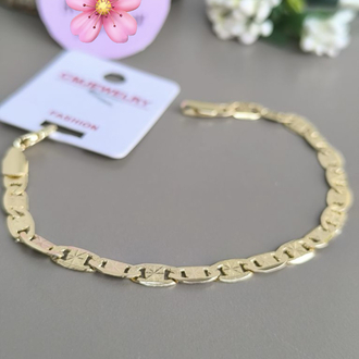 VİP SERİ 14K YALDIZLI FİGARO MODEL BİLEKLİK