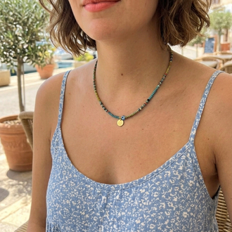 RENKLİ BONCUKLU MODEL KOLYE
