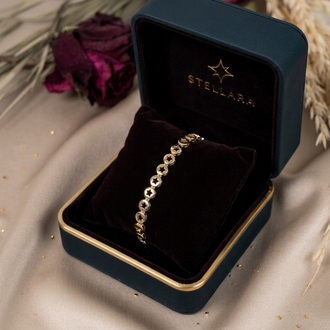 VİP 14K DELİKLİ YILDIZ MODEL BİLEKLİK