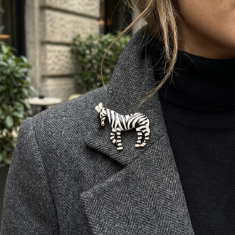 ZEBRA MODEL BROŞ