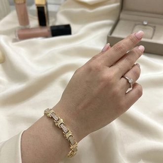 XUPİNG 14K TAŞLI HALAT MODEL BİLEKLİK