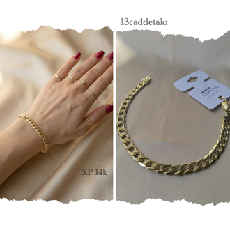 XUPİNG 14K ZİNCİR MODEL BİLEKLİK