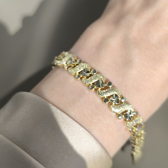 VİP 14K YALDIZLI KYUMCU MODEL BİLİEKLİK