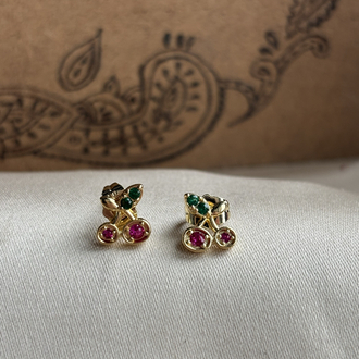 XUPİNG 14K KİRAZ MODEL KÜPE