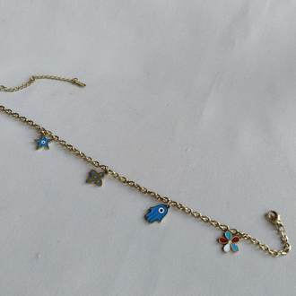 ÇELİK RENKLİ CHARMLI MODEL HALHAL