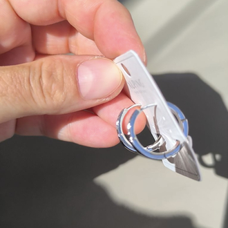 XUPİNG TAŞLI OVAL HALKA KÜPE
