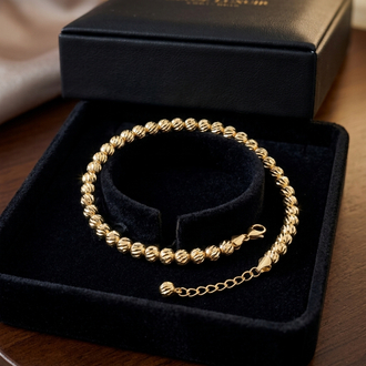 VİP SERİ 14K PARLAK DORİKALI BİLEKLİK