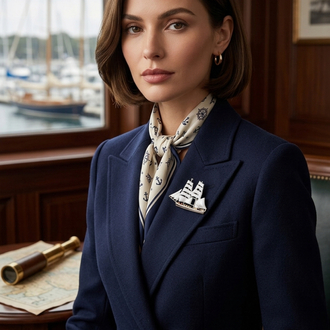 YELKENLİ GEMŞ MODEL BROŞ