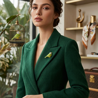 MUHABBET KUŞU MODEL BROŞ