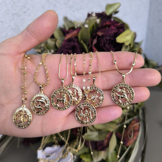 XUPİNG 14K BURÇ KOLYE UCU
