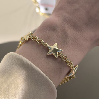 VİP 14K YILDIZ MODEL BİLEKLİK