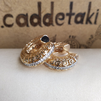 ÇELİK XP 18 K TAŞLI MRKA MODEL KÜPE