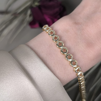 VİP 14K DELİKLİ YILDIZ MODEL BİLEKLİK