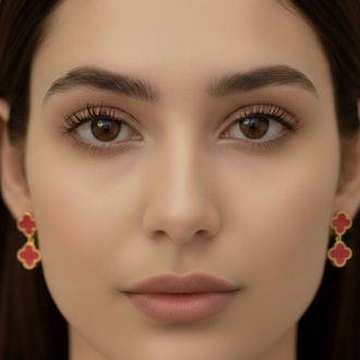 ÇELİK KIRMIZI YONCALI MODEL KÜPE