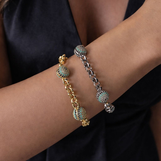 XUPİNG 14K NAZARLI MODEL BİLEKLİK