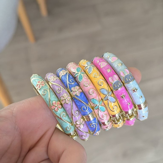 ÇİÇEKLİ MİNELİ BEBE MODEL BİLEZİK