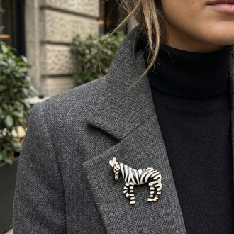 ZEBRA MODEL BROŞ