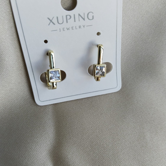 XUPİNG 14K TEK TAŞLI MODEL KÜPE
