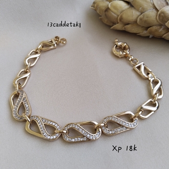 ÇELİK XP 18K SONSUZLUK MODEL BİLEKLİK 