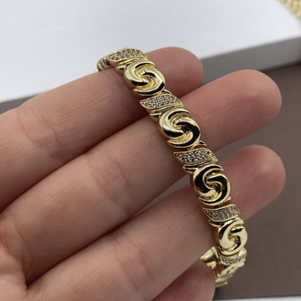 XUPİNG 14K TAŞLI SARMAL BİLEKLİK