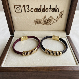 PİREMİUM SERİ DERİ KORDONLU BİLEKLİK