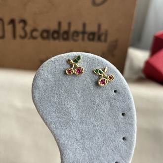 XUPİNG 14K KİRAZ MODEL KÜPE