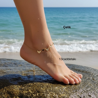 ÇELİK SEDEFLİ KALPLİ MODEL HALHAL